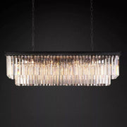 1920s Art Deco Rectangular Chandelier 49"