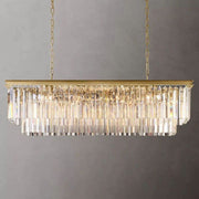 1920s Art Deco Rectangular Chandelier 49"