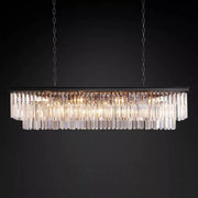 1920s Art Deco Rectangular Chandelier 59"