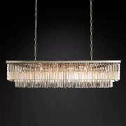 1920s Art Deco Rectangular Chandelier 59"