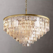 1920s Art Deco Round Chandelier 44"