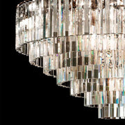 1920s Art Deco Round Chandelier 44"