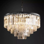 1920s Art Deco Round Chandelier 32"