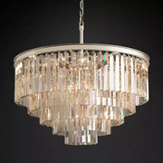 1920s Art Deco Round Chandelier 32"