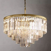 1920s Art Deco Round Chandelier 32"