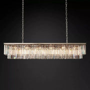 1920s Art Deco Rectangular Chandelier 72"