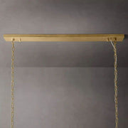 1920s Art Deco Rectangular Chandelier 72"