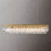 1920s Art Deco Rectangular Chandelier 72"